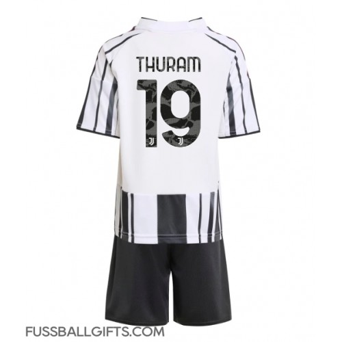 Juventus Khephren Thuram #19 Fußballbekleidung Heimtrikot Kinder 2025-26 Kurzarm (+ kurze hosen)